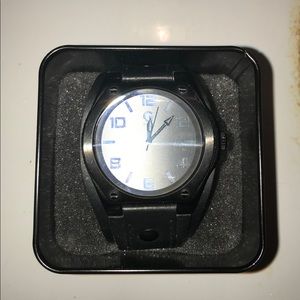 Guess Leather Cuff Watch